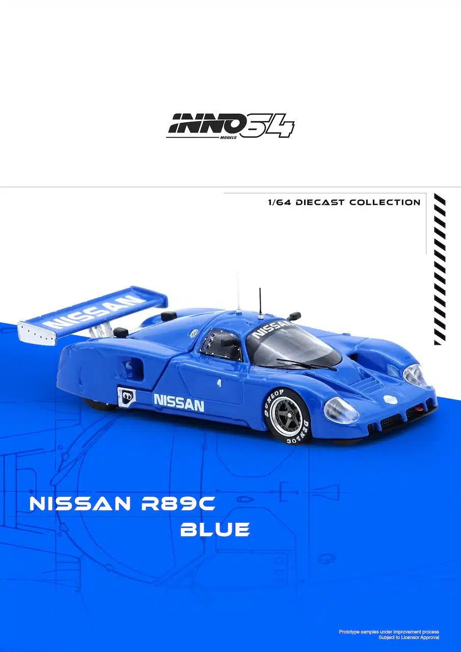 INNO64 - Nissan R89C Bleue - Échelle 1/64 IN64-R89C-BL