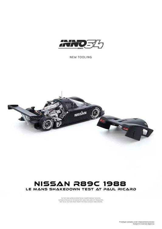 INNO64 - Nissan R89C Le Mans Shakedown Test Paul Ricard 1988 - Scale 1/64 IN64-R89C-LMT1988