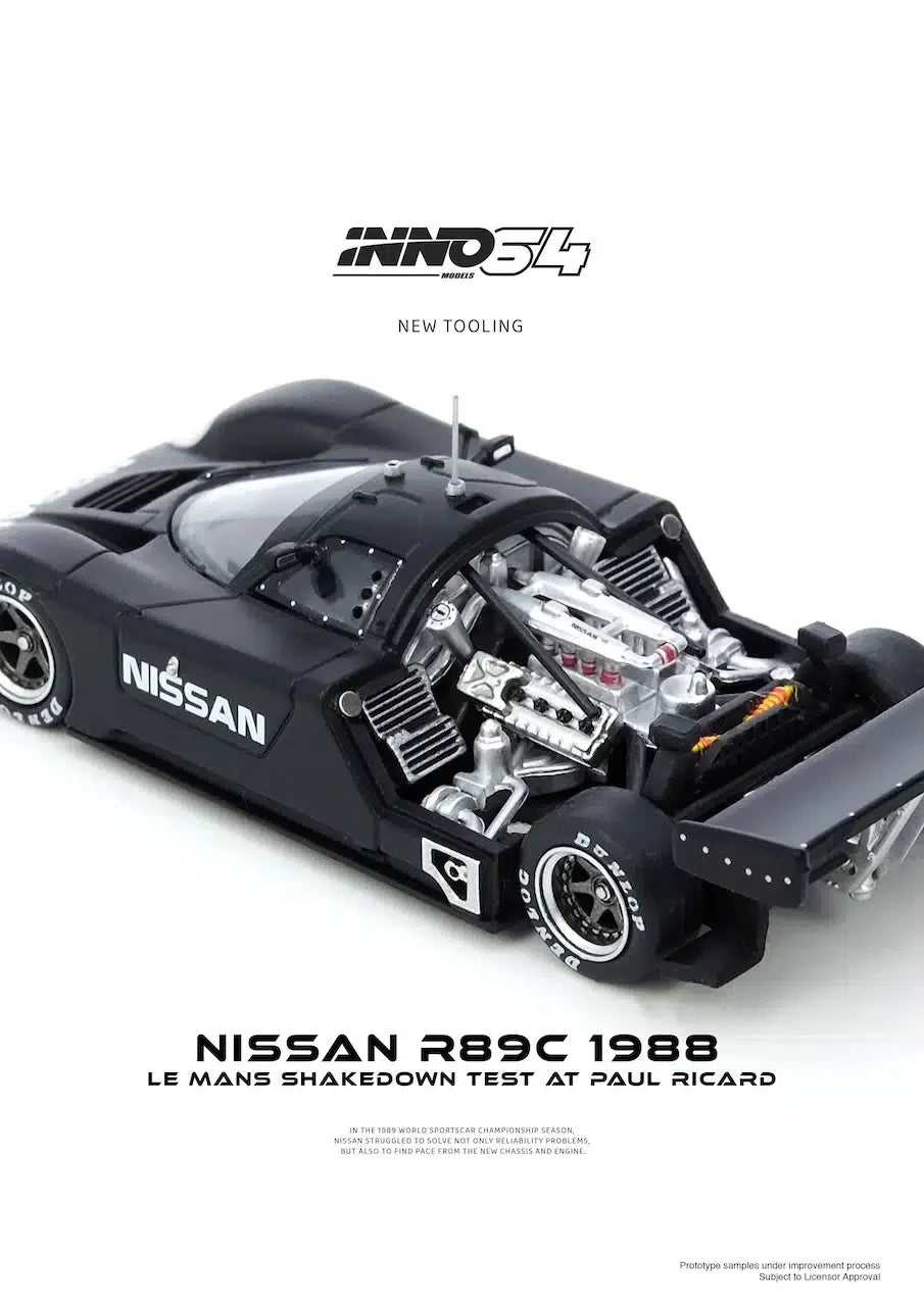 INNO64 - Nissan R89C Le Mans Shakedown Test Paul Ricard 1988 - Scale 1/64 IN64-R89C-LMT1988