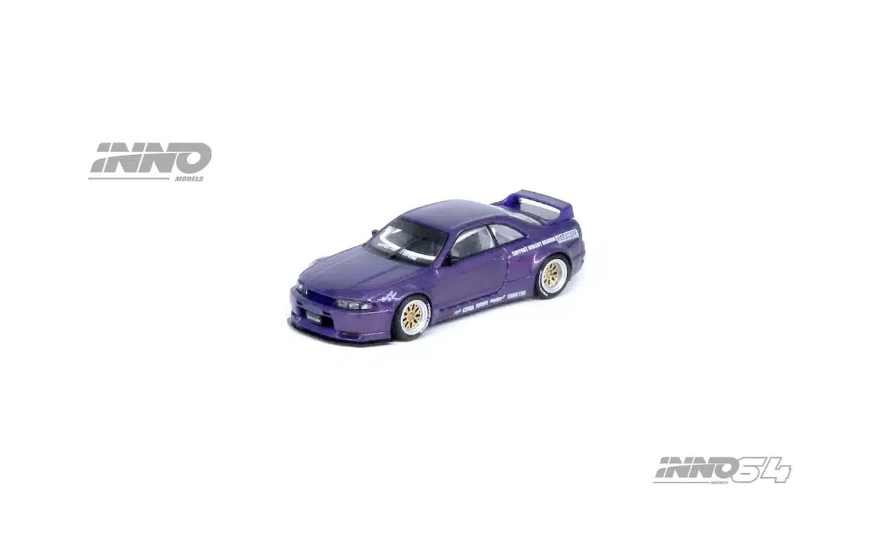 INNO64 - Nissan Skyline GT-R (R33) “PANDEM ROCKET BUNNY” Purple - INNO64 - Scale 1/64 IN64-R33P-PPL