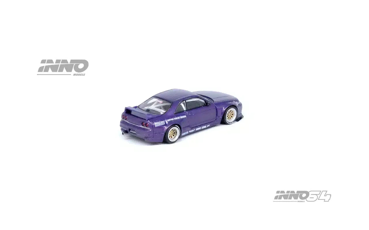 INNO64 - Nissan Skyline GT-R (R33) “PANDEM ROCKET BUNNY” Purple - INNO64 - Scale 1/64 IN64-R33P-PPL