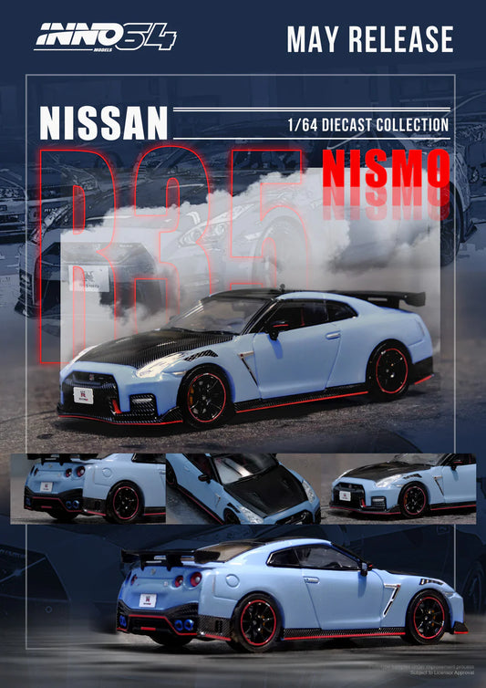 INNO64 - Nissan GT-R (R35) Nismo Special Edition Stealth Gray 2022 - Scala 1/64 IN64-R35NSE-STGR