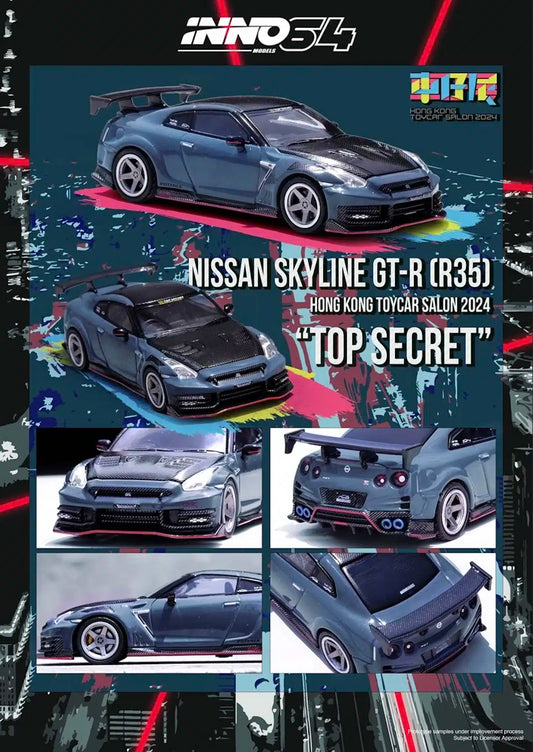 INNO64 - Nissan GT-R (R35) Nismo 2024 Top Secret Edition Hong Kong Toy Car Salon 2024 Special Edition - Scala 1/64 IN64-R35TS-HKTS24