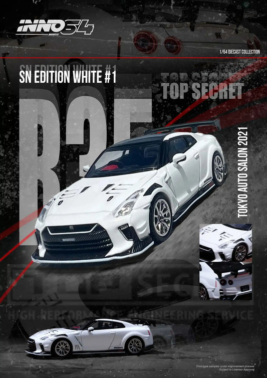 INNO64 - Nissan GT-R (R35) “TOP Secret” Tokyo Auto Salon 2021 - Scala 1/64 IN64-R35TS-TAS2021