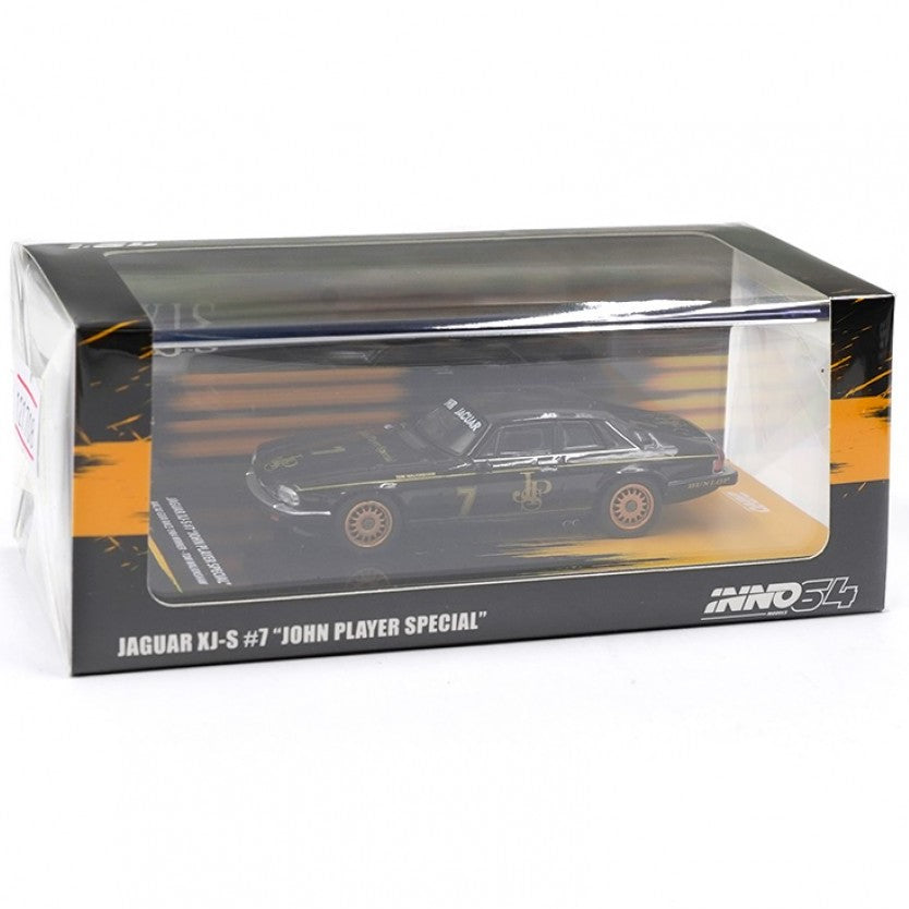 INNO64 - Jaguar XJ-S #7 `John Player Special` Macau Guia Race 1984 Winner - Scala 1/64 IN64-XJS-MGP22JPS