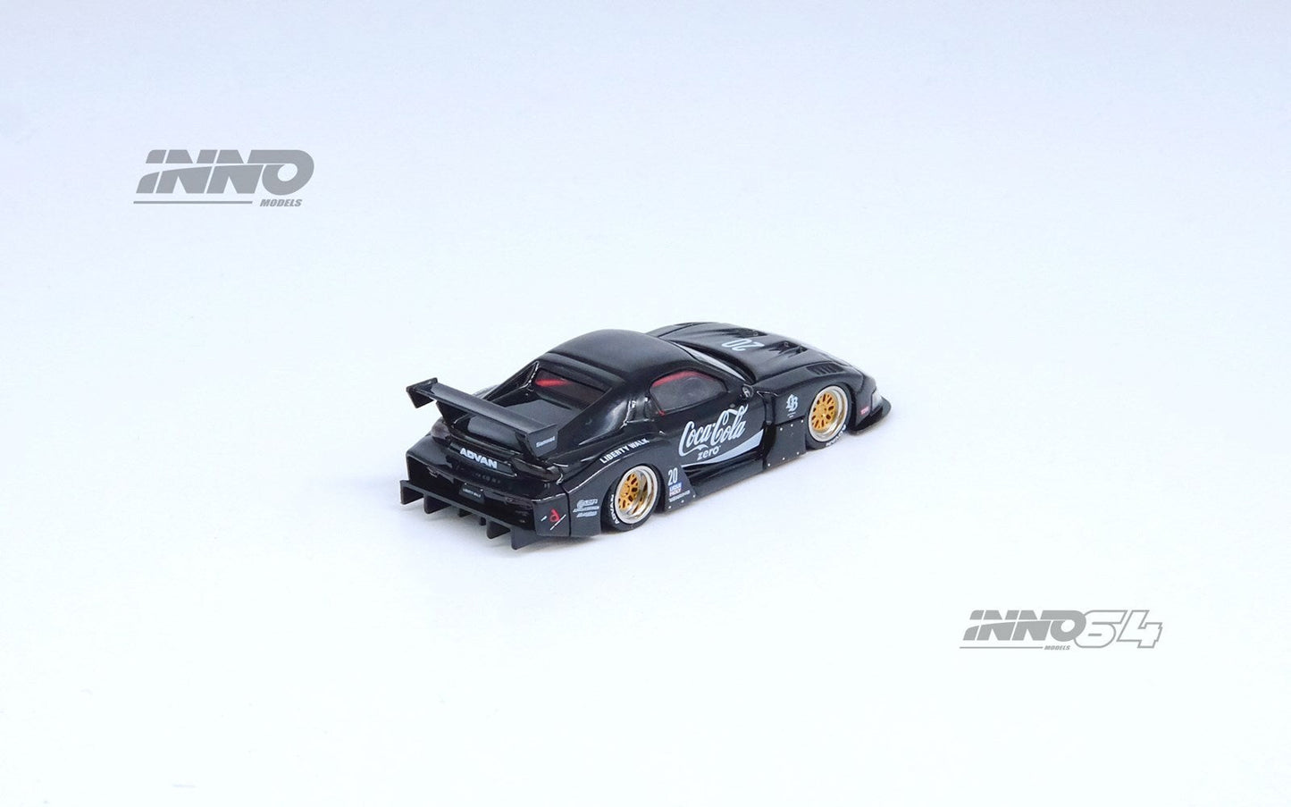 INNO64 - Mazda RX7 (FD3S) LB-Super-Silhouette "Coca-Cola Zero" Black - INNO64 - Scale 1/64 IN64-LBWK-RX7-01