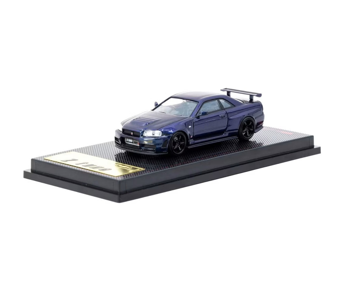 Ignition Model x Tarmac Works - Skyline GT-R Z-Tune Nismo RHD Midnight Purple III Metallic - 1/64 Scale IG3839