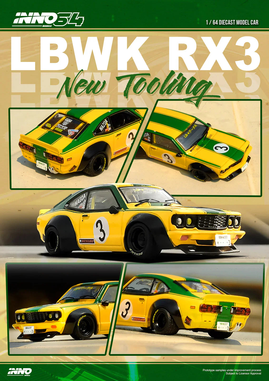 INNO64 - Mazda LBWK RX-3 Savanna - Échelle 1/64 IN64-LBWKRX3-01 – 1-64 ...