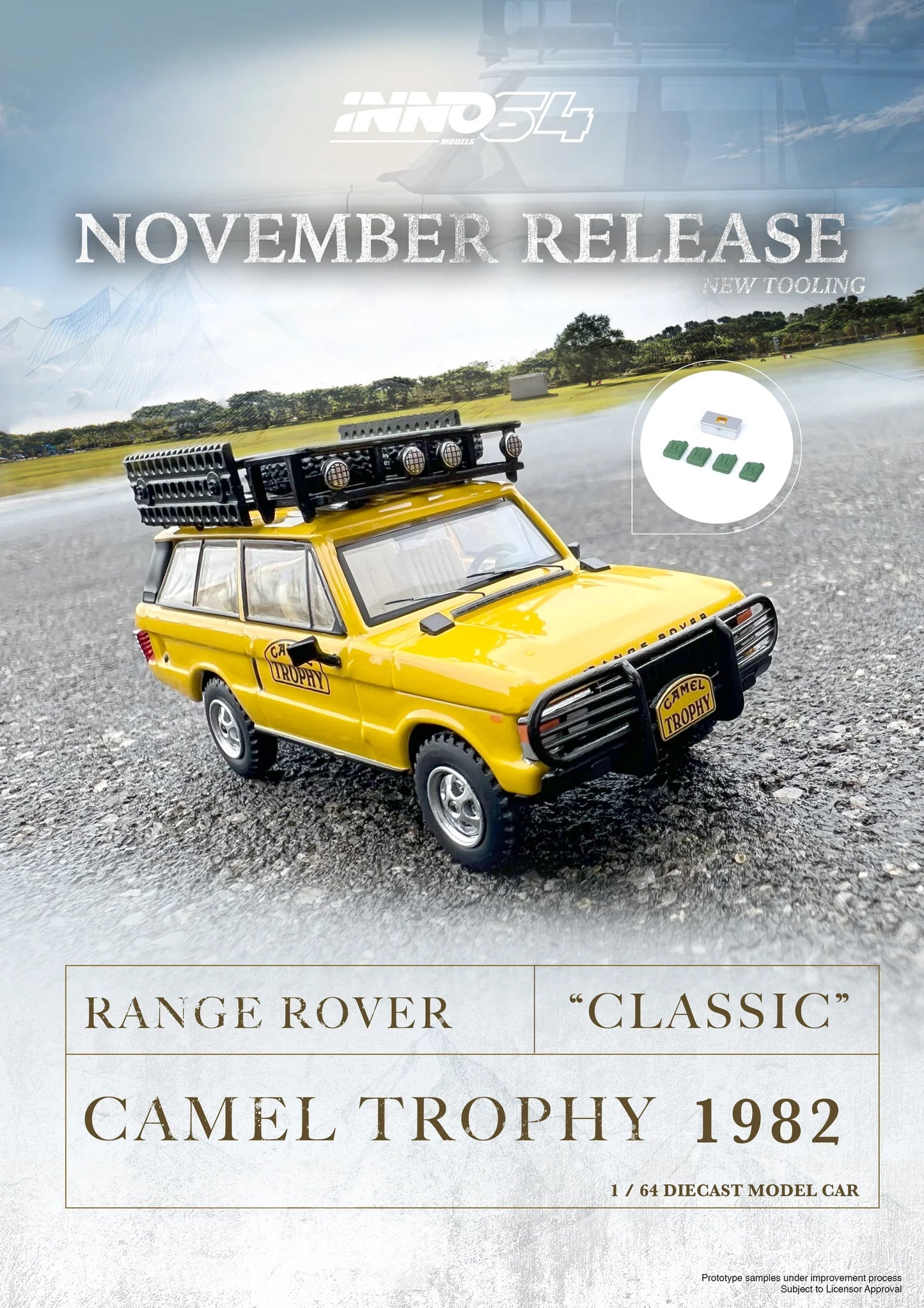 INNO64 - Range Rover Classic Camel Trophy 1982 - INNO64 - Scale 1/64 IN64-RRC-CT82