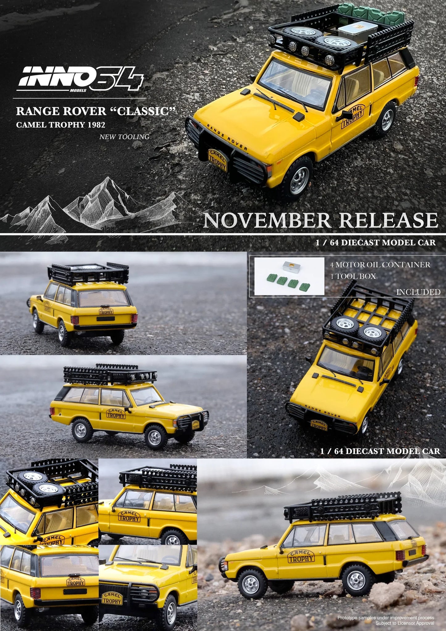 INNO64 - Range Rover Classic Camel Trophy 1982 - INNO64 - Scale 1/64 IN64-RRC-CT82
