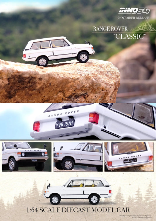 INNO64 - Range Rover "Classic" White - Scala 1/64 IN64-RRC-WHI