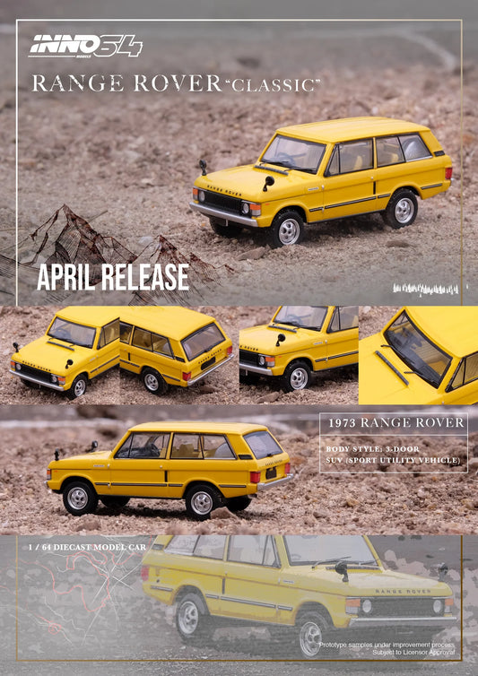 INNO64 - Range Rover "Classic" Sanglow Yellow - Scala 1/64 IN64-RRC-SGYL