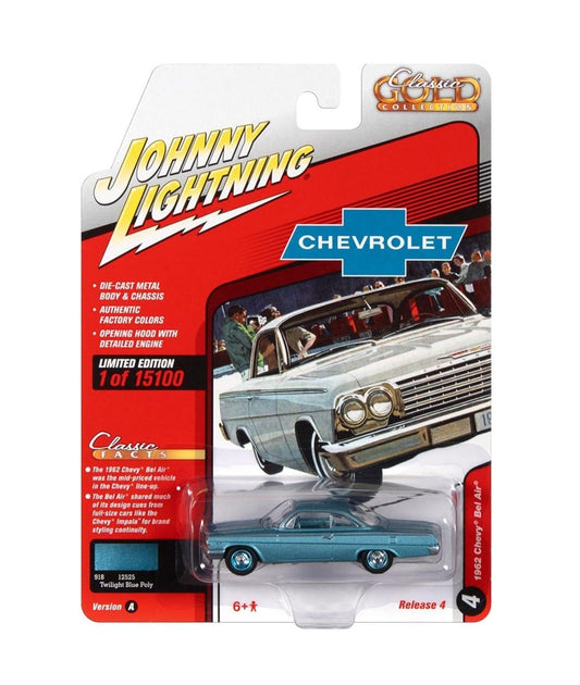 Johnny Lightning - 1962 Chevy Bel Air Twilight Blue Poly "Classic Gold Collection" - Scala 1/64