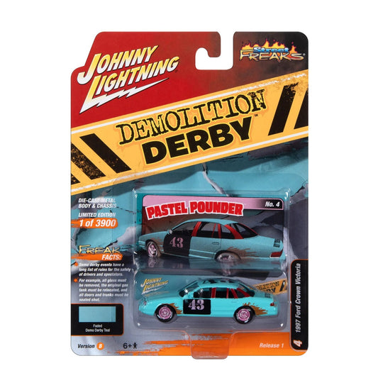 Johnny Lightning - 1997 Ford Crown Victoria "Demolition Derby" - Scala 1/64