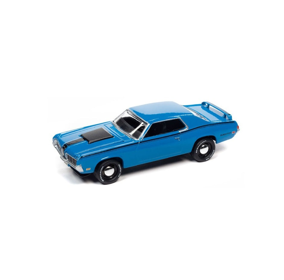 Johnny Lightning - 1970 Mercury Cougar Eliminator Competition Blue "Classic Gold Collection" - Scale 1/64