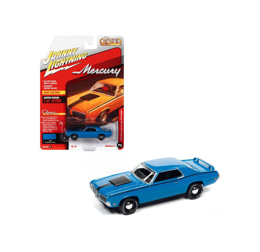 Johnny Lightning - 1970 Mercury Cougar Eliminator Competition Blue "Classic Gold Collection" - Scala 1/64
