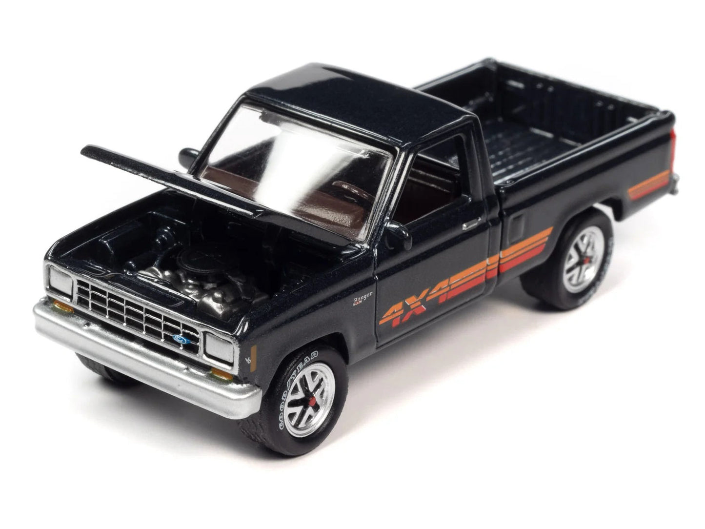 Johnny Lightning - Ford Ranger XL 1985 Black - Scale 1/64
