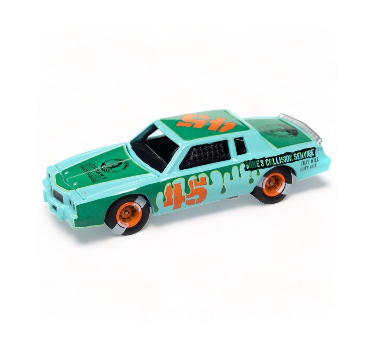 Johnny Lightning - 1982 Pontiac Grand Prix Stock Car "Demolition Derby" Green - Scala 1/64