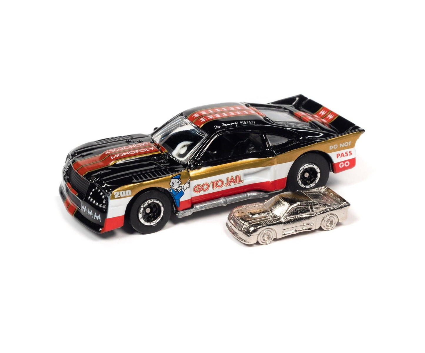 Johnny Lightning - 1975 Ford Mustang Cobra ii Racer Monopoly - Scale 1/64