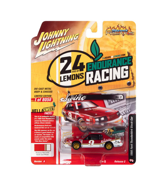 Johnny Lightning - 1986 Ford Thunderbird Stock Car (24hrs of LeMons) "Street Freaks" - Scala 1/64