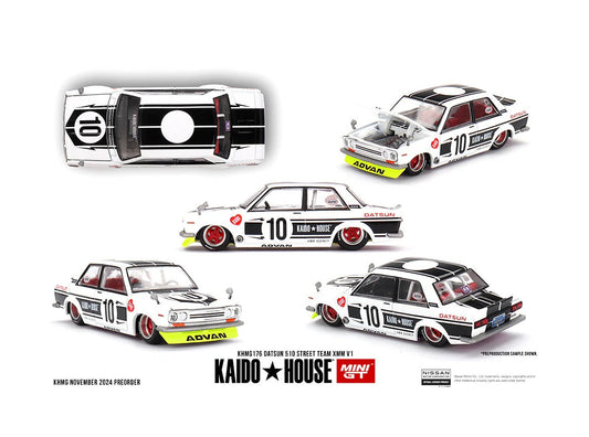 Mini GT Kaido House - Datsun 510 Street Team XMM V1 - Scale 1/64 KHMG176