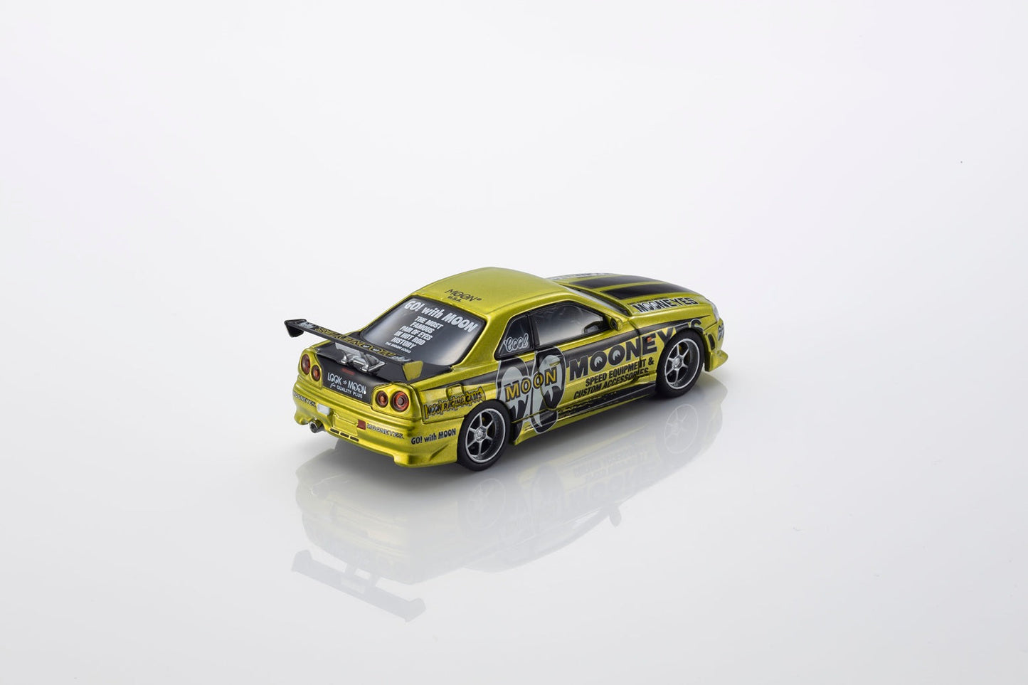 [PRE-ORDER] Kyosho - Nissan Skyline GTR (R34) MOONEYS 1 with led 2026 - Scala 1/64 07134LM1