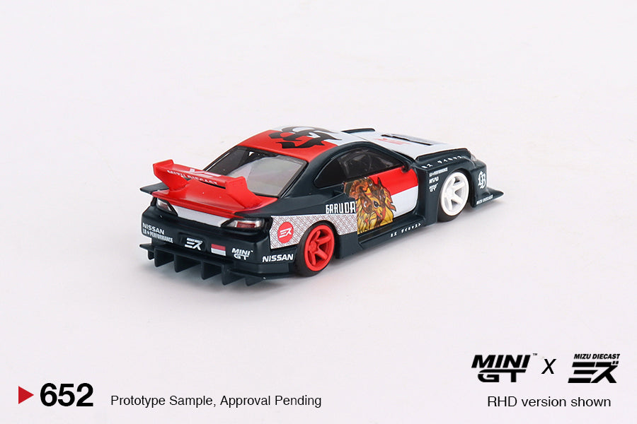 Mini GT - LB-Super Silhouette Nissan SILVIA (S15) “GARUDA” - Mini GT x MIZU Diecast - Scala 1/64 MGT00652
