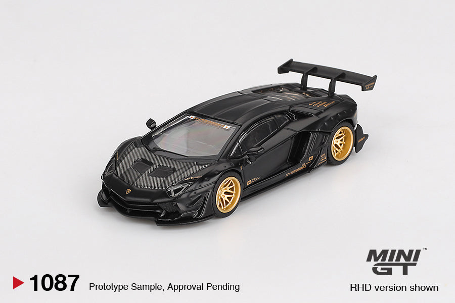 [PRE-ORDER] Mini GT - LB★WORKS Lamborghini Aventador Limited Edition Matte Black - Scala 1/64 MGT01087-L