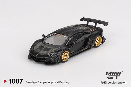[PRE-ORDER] Mini GT - LB★WORKS Lamborghini Aventador Limited Edition Matte Black - Scale 1/64 MGT01087-L