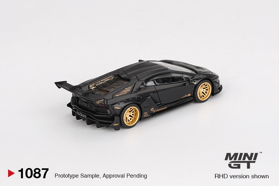 [PRE-ORDER] Mini GT - LB★WORKS Lamborghini Aventador Limited Edition Matte Black - Scala 1/64 MGT01087-L