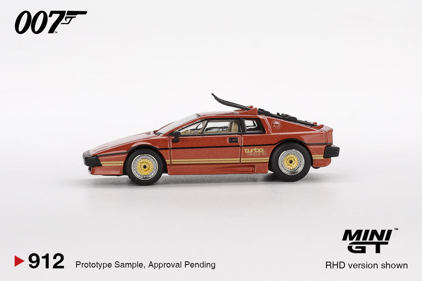 [PRE-ORDER] Mini GT - Lotus Esprit Turbo "For Your Eyes Only" 007 James Bond - Scala 1-64 MGT00912-007J Japanese Packaging