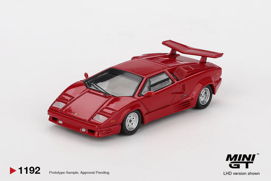 [PRE-ORDER] - Mini GT - Lamborghini Countach 25th Anniversary Red 1988 - Scala 1/64 MGT01192-L