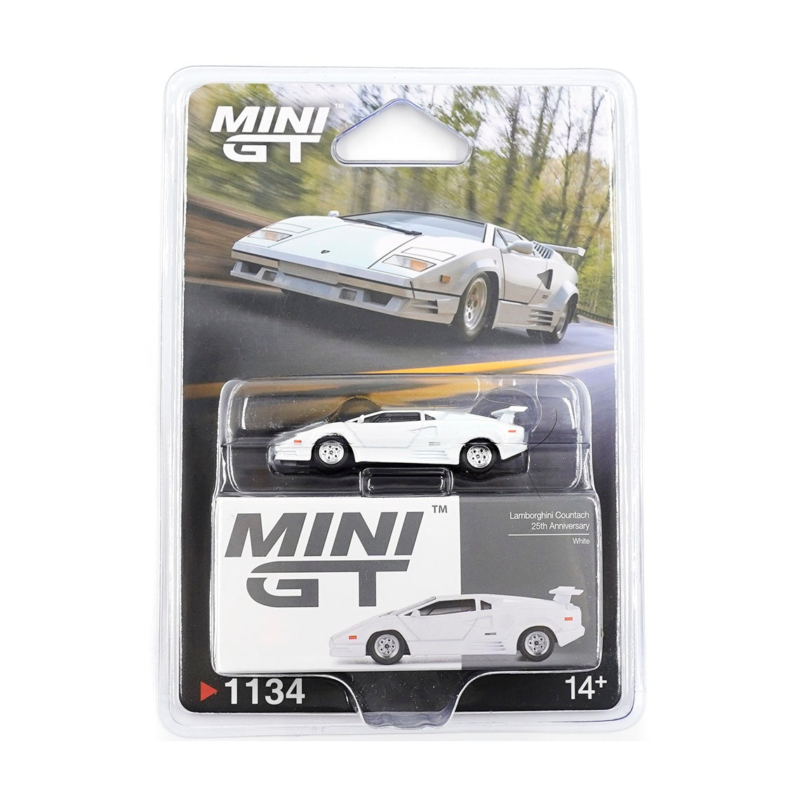 Mini Gt - Lamborghini Countach 25th Anniversary White - Scala 1/64 MGT ...