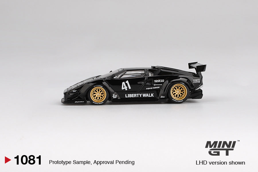 [PRE-ORDER] Mini GT - Lamborghini Countach LB-WORKS Black - Scale 1/64 MGT01081-L