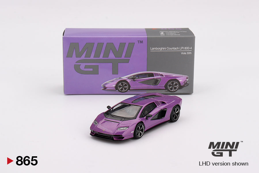 Mini Gt - Lamborghini Countach LPI 800-4 Viola 30th - Scale 1/64 MGT00865-L