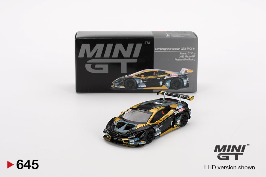 Mini GT - Lamborghini Huracán GT3 EVO #4 2022 - Scala 1/64 MGT00645