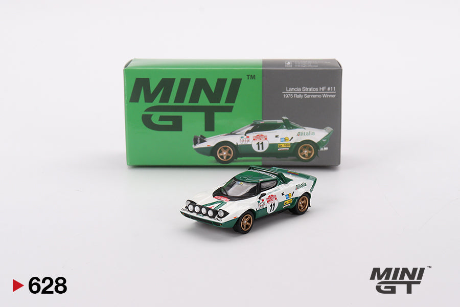 Mini GT - Lancia Stratos HF 1975 Rally Sanremo Winner #11 - Scala 1/64 MGT00628