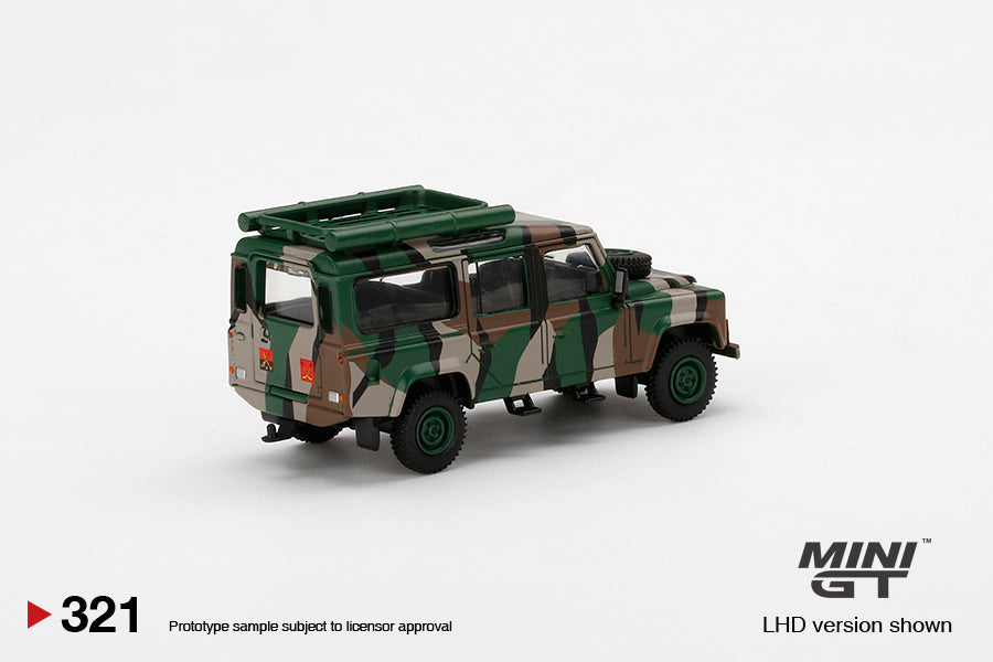 Mini GT - Land Rover Defender 110 Malaysian Army - Scala 1/64 MGT00321-R