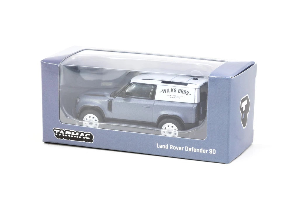 Tarmac Works - Land Rover Defender 90 Matt Blue Grey - Scala 1/64 T64G-019-BL