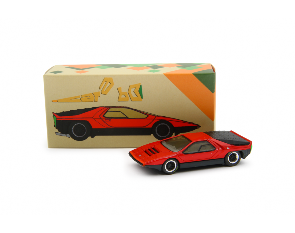 Laudoracing - 1968 Alfa Romeo 33 Bertone Carabo Red - 1/64 Scale