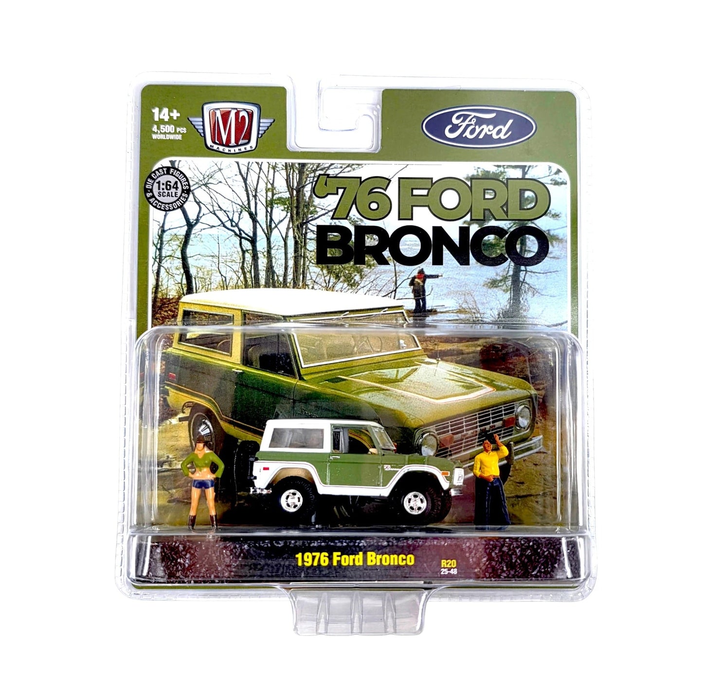 M2 Machines - 1976 Ford Bronco with figures - 1/64 Scale