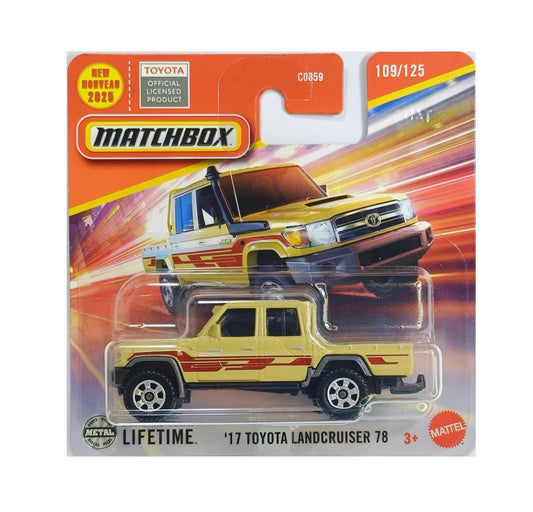 Matchbox - '17 Toyota Landcruiser 78 #109 - Scala 1/64 Circa JBR11