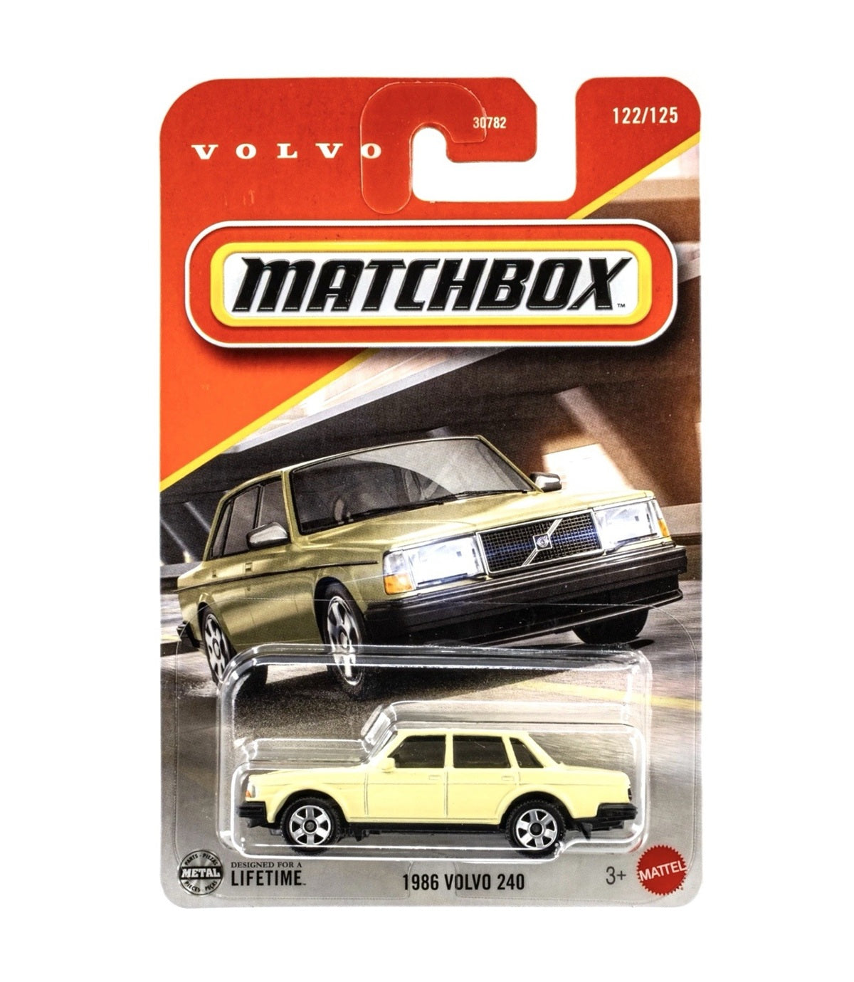 Matchbox - 1986 Volvo 240 #122 Long Card - Scala 1/64 Circa