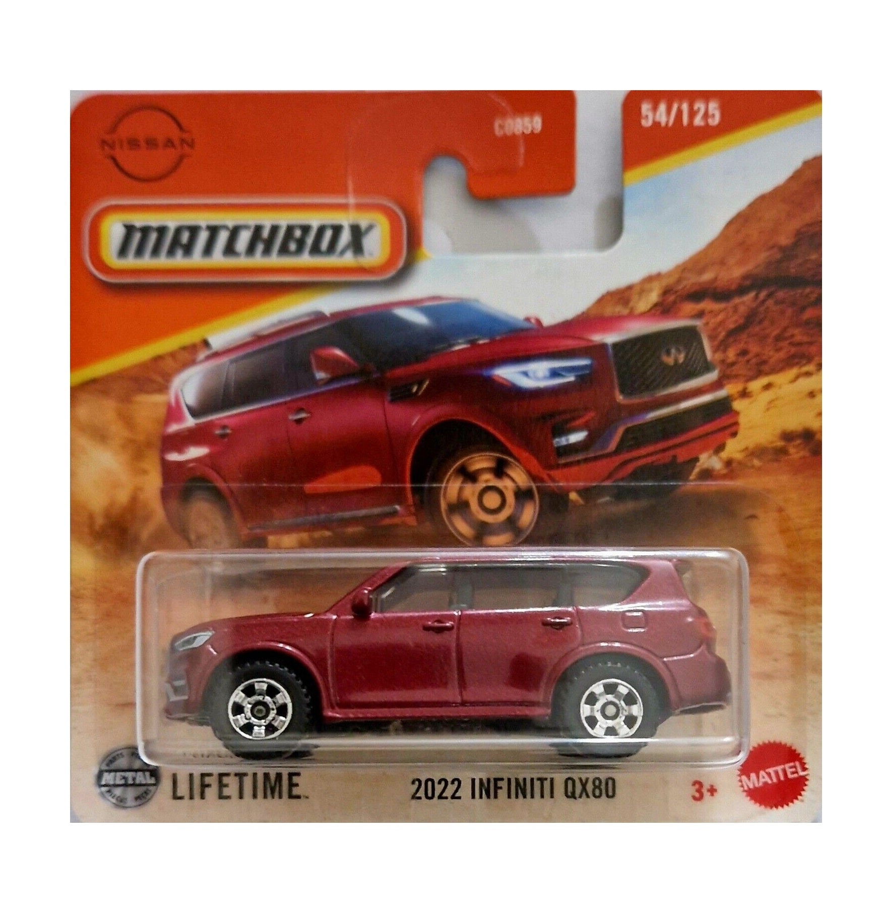 Matchbox - 2022 Infiniti QX80 Red #54 - Scala 1/64 Circa – 1-64 Specialist