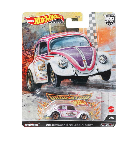 Hot Wheels Premium - Volkswagen "Classic Bug" - Series Car Culture Drag Strip - Scala 1/64