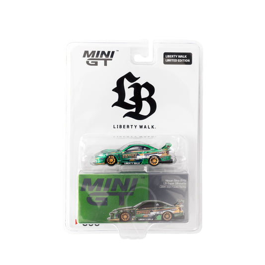 Mini GT LBWK Exclusives - Nissan LB-Super Silhouette S15 SILVIA LBWK 2024 Fausto Racing - Scale 1/64 MGT00858-LB Blister Packaging Liberty Walk