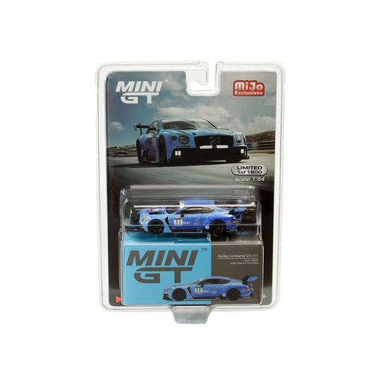 Mini GT - Bentley Continental GT3 #11 2020 Total 24 Hrs of Spa Mijo Exclusive - Scale 1/64 MGT00335-MJ