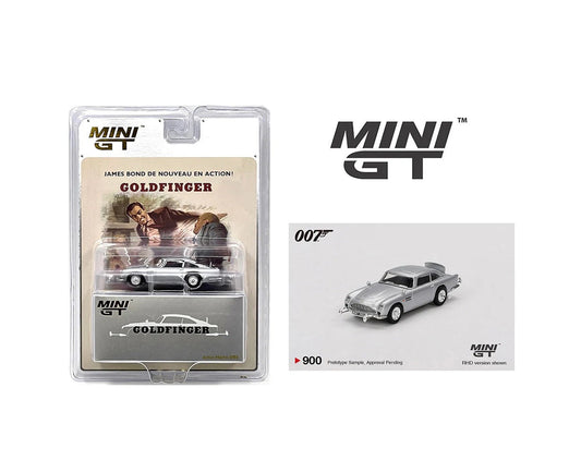 Aston Martin DB5 “Goldfinger” 007 James Bond - Mini GT - Scala 1/64 MGT00900-007F French