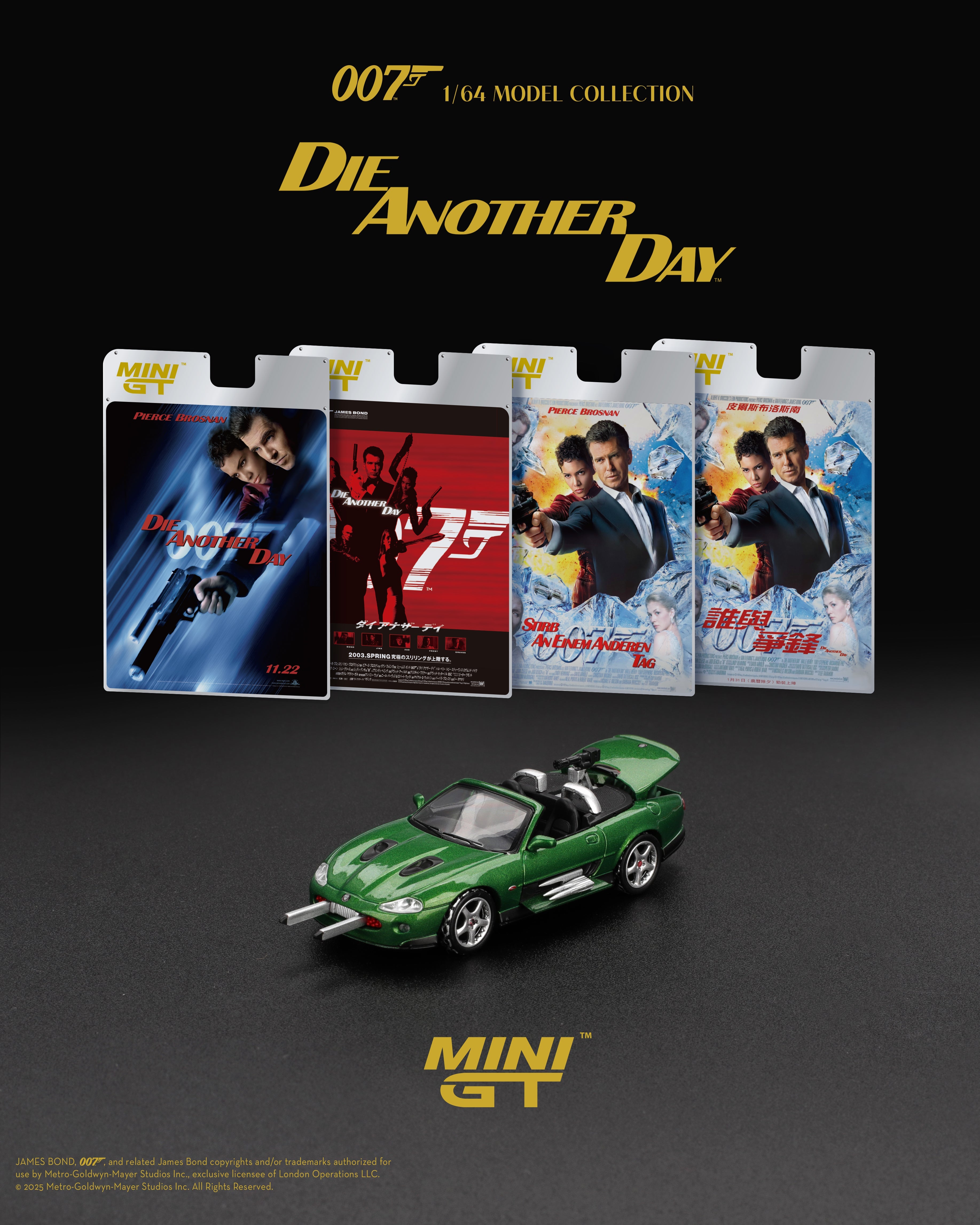 Mini GT - Jaguar XKR Die Another Day movie 007 James Bond - 1/64
