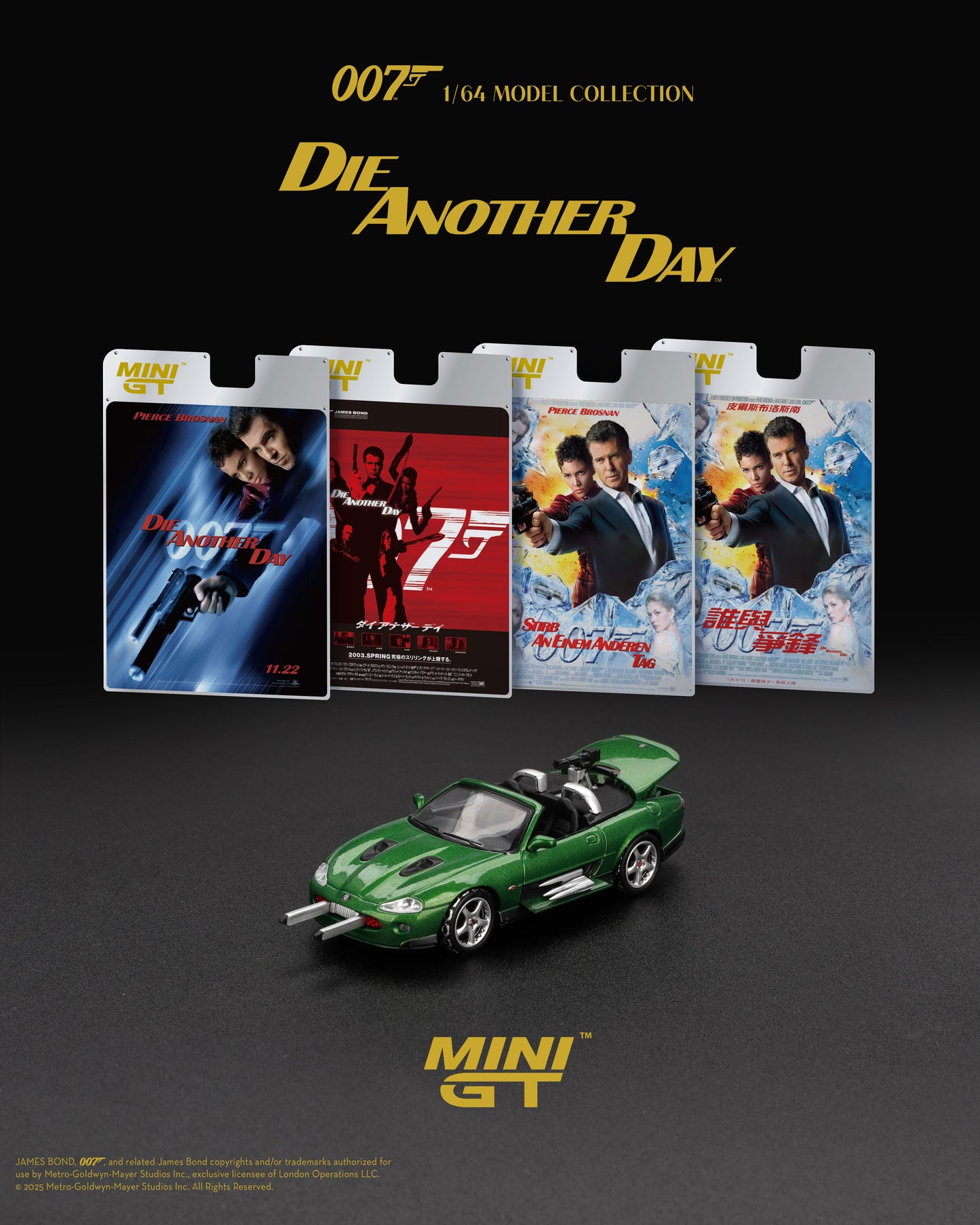 [PRE-ORDER] Mini GT - Jaguar XKR Die Another Day movie 007 James Bond - Scala 1/64 MGT00908-007J  Japanese Packaging
